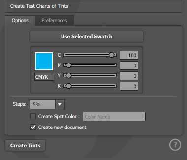 The Options tab