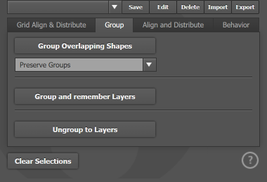 The Group tab The Group tab