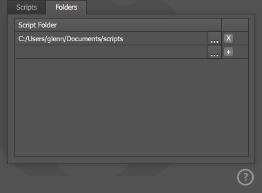 The Folders tab The Folders tab