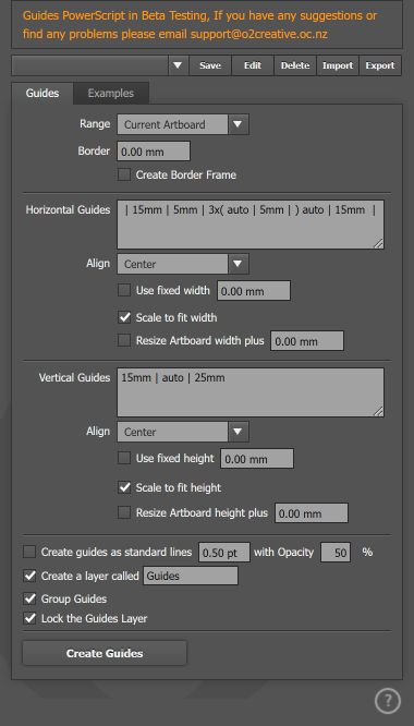 The Guides tab The Guides tab